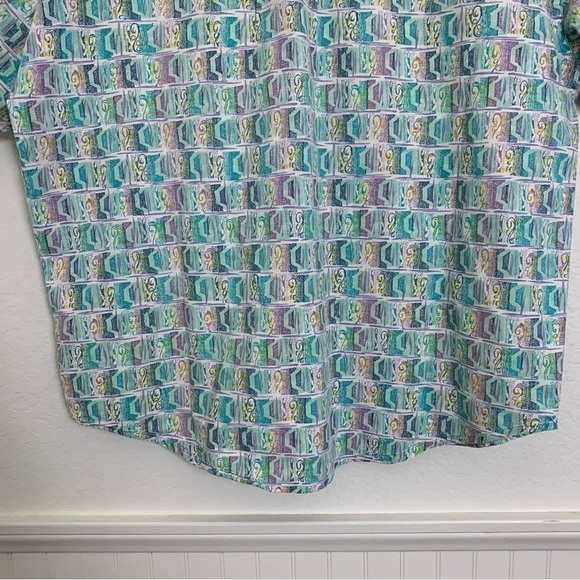 Vintage Gotcha Wild Hawaiian Print Collared Shirt No Tag Fits Mens M Surf Rad - Picture 17 of 17